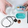 BESTYASH Travel Medicine Organizer Acorn Shape Sealing Tablets Case with Lanyard Portable Pill Box for Daily Use Cute Convenient Storage view 4