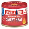 Bumble Bee Snackers - Sweet Heat Tuna, 3 oz Easy Open Can - 18g Protein per Serving - Wild Caught Skipjack Chunk Light Tuna Pack - No Draining, Ready to Eat view 1