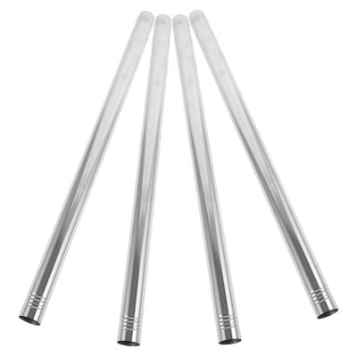 Happyyami Stainless Steel Mop Replacement Pole 4pcs Mop Handle Rod for Household Cleaning for Home Use