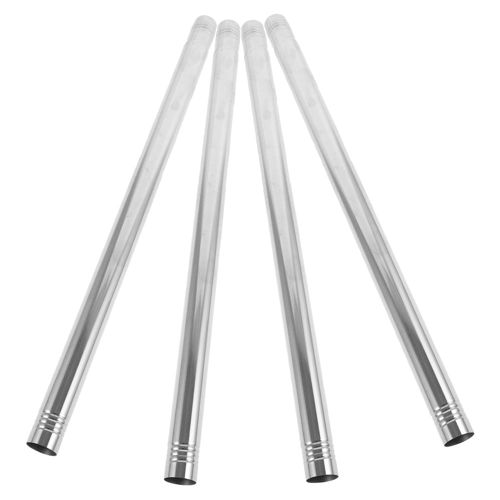 Happyyami Stainless Steel Mop Replacement Pole 4pcs Mop Handle Rod for Household Cleaning for Home Use