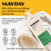 MAYDAY Lice Prevention Shampoo - Sandalwood & Mint - 12oz, Non-Toxic, Pesticide-Free, Scientifically Proven Defense Against Lice & Nits, Shampoo for Adults & Kids, Safe for All Hair Types view 2