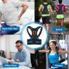 Adjustable Magnetic Corrector Corset Back Brace Belt Lumbar Support Straight for Men Women S-XXL (White X) view 2
