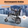 Electric Wheelchair for Adults,All Terrain Lightweight Foldable Wheelchairs,Power Motorized Electric Wheel Chair,Comfortable Remote Control Mobility Aid,Gunmetal Grey view 4