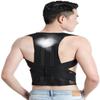 Corrector Adjustable Back Support for Women Men Kyphosis Humpback Straightener Neck, Spine Shoulder Relief (Black XXXX) view 1