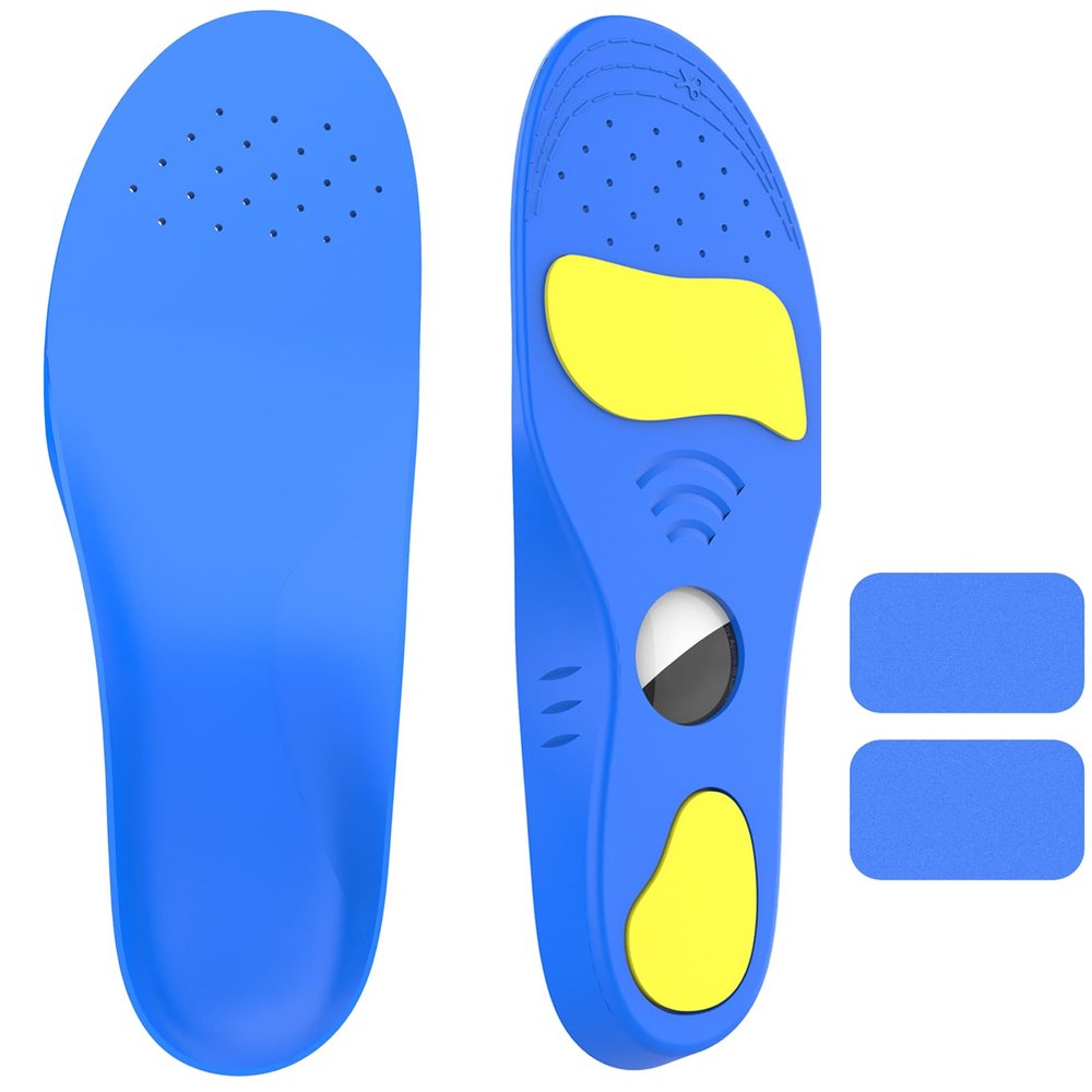 Insoles for airtag Kids, Kids airtag Shoe Insert, Adults and Elderly, Tracker Devise Case for Kids' Shoes, Blue (Foot:5.4-6.1IN/Insole:6.0-6.7IN/7.5C-9.5C)