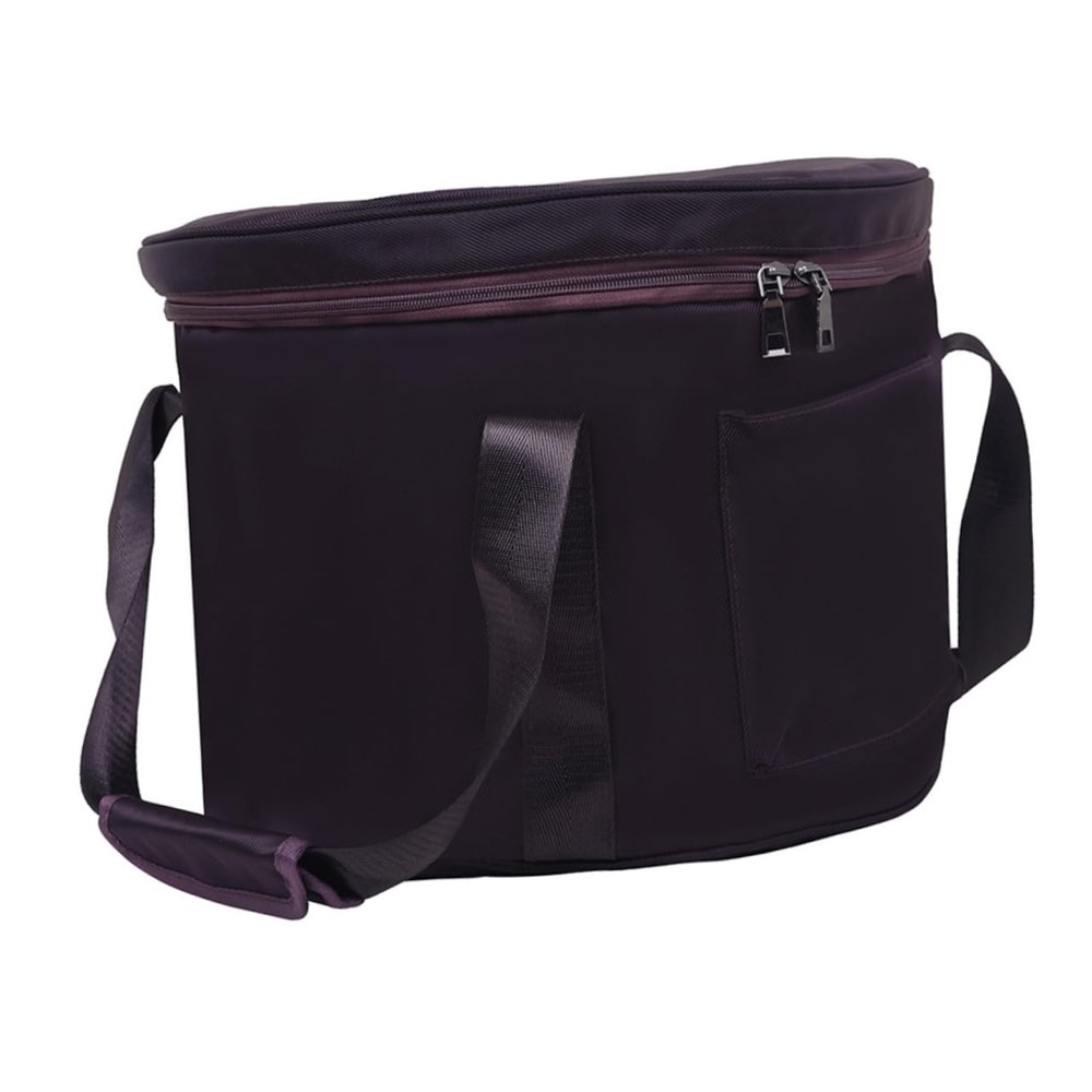 SUPVOX Singing Bowl Case Bag Crystal Bowl Storage Pouch Handle Zipper for Meditation Easy to Open Close Family Friends