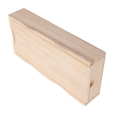 Vaguelly Wooden present Box for Parties Storage Box for Tea Jewelry Keepsakes for Weddings Birthdays Bridal Showers Elegant present Packaging Natural Color