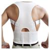Unisex Adjustable Back Corrector Brace Shoulder Support Belt Correction for Men Women Black S-XXL (White XX) view 1