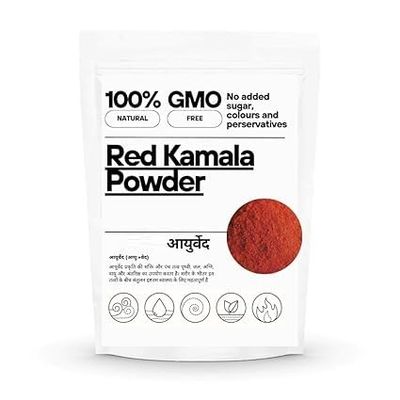 hyd Red Kamala Powder-Kampillak Churna-mallotus philippensis (50 Gms)