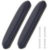 NIYANGLE Universal Wheelchair Armrest Pad Replacement 2Pcs PVC Sponge Cushion for Patient Care Comfortable Elbow Pillow for Wheelchairs and Transport Chairs view 1