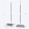JBNCRYGD Long Handled Dustpan and Brush Set - Standing Broom and Dustpan Set, Lightweight Household Cleaning Sweeping Brush with Comb Teeth, Cleaning Tools view 3