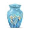 Casketique Blue Burial Urns for Human Ashes Adult Female Set of 4 - Combo Large & Keepsake Memorial Urn - Funeral Urns for Human Ashes Adult Man - Large Cremation Urn for Mother - (10 & 3 Inch) view 2