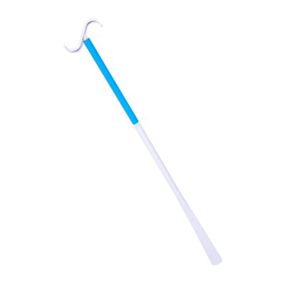 Detachable Two in One Dressing Aid Stick Shoe Horn ABS Blue White