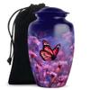 Remembrate Butterfly Adult Urns for Human Ashes Women 10 Inch - White Flowers Funeral Urn for Ashes for Women and Man - Large Cremains Containers for Human Remains view 1