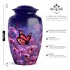 Remembrate Butterfly Adult Urns for Human Ashes Women 10 Inch - White Flowers Funeral Urn for Ashes for Women and Man - Large Cremains Containers for Human Remains view 2