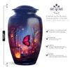 Casketique Butterfly Cremation Urns for Adult Ashes Women - Large Pink Flower Memorial Urns for Adult Male - Blue Funeral Urn for Human Ashes - Burial Urn for Mother & Father 10 Inch view 2