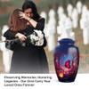 Casketique Butterfly Cremation Urns for Adult Ashes Women - Large Pink Flower Memorial Urns for Adult Male - Blue Funeral Urn for Human Ashes - Burial Urn for Mother & Father 10 Inch view 3