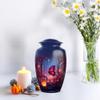Casketique Butterfly Cremation Urns for Adult Ashes Women - Large Pink Flower Memorial Urns for Adult Male - Blue Funeral Urn for Human Ashes - Burial Urn for Mother & Father 10 Inch view 4