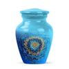 Casketique Blue Funeral Urn for Ashes for Women - 1 Large & 4 Keepsake Burial Urns for Human Ashes Adult Man - Decorative Combo Cremation Urn - Memorial Urns for Human - (10 & 3 Inch) view 2