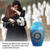 Casketique Blue Funeral Urn for Ashes for Women - 1 Large & 4 Keepsake Burial Urns for Human Ashes Adult Man - Decorative Combo Cremation Urn - Memorial Urns for Human - (10 & 3 Inch) view 4