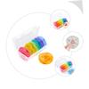 CALLARON Compartment Pill Box Daily Pill Organizer for Travel Container Weekly Dispenser view 4
