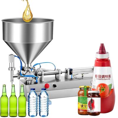 YDBMY Viscous Liquid Filling Machine,Automatic Manual Digital Control Bottle Filler,Quantitative Control,Discharging Drip Tight Function,for Honey,Oil,Sesame Paste,40ML