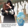 Casketique Blue Memorial Urns for Adult Male - Funeral Urn for Ashes for Women - Large Cremation Urn for Brother & Sister - Burial Urns for Human Ashes Adult Man 10 Inch view 3