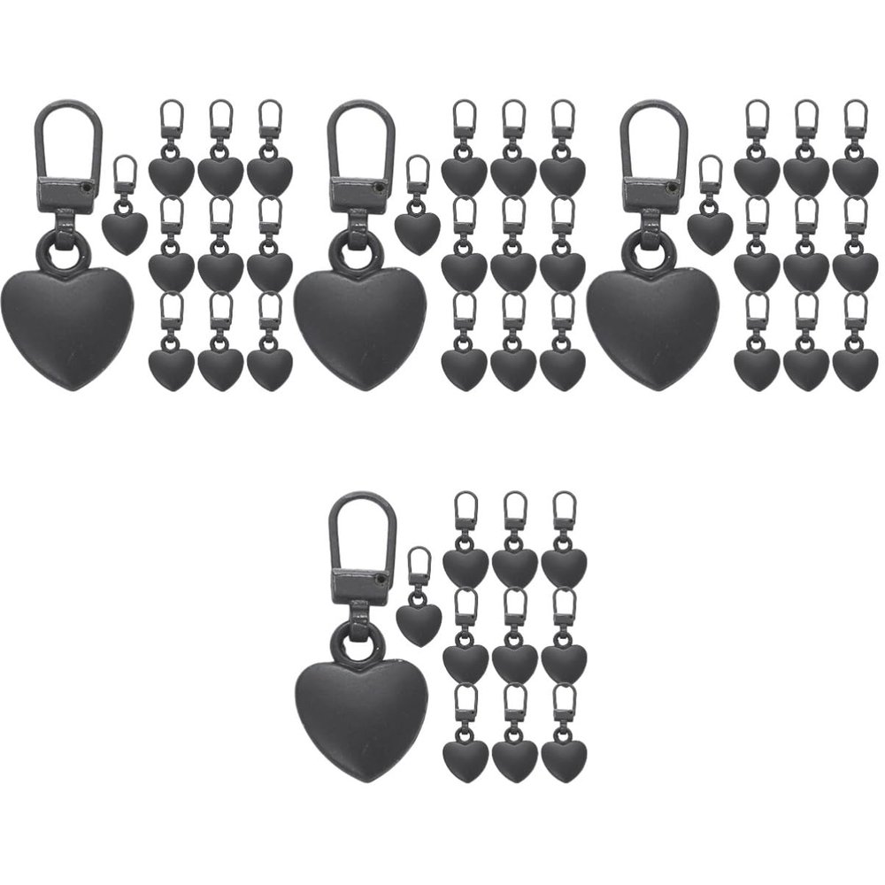 ARTIBETTER 12pcs Zipper Puller Tabs for Luggage Replacement Zipper Sliders Detachable for Clothes Shoes Bags Professional