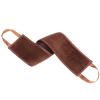 Vaguelly 1Pc Back Wiping Belt for Lotion Application Self Wiping Tool for Back Massage Brown Long Strip for Shower Spa Use Relax Tension view 1