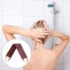 Vaguelly 1Pc Back Wiping Belt for Lotion Application Self Wiping Tool for Back Massage Brown Long Strip for Shower Spa Use Relax Tension view 4