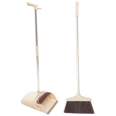 VALICLUD 1Set Broom Dustpan with Long Handle for Home Kitchen Easy Hair Removal Dustpan Design Garbage Sweeping Tool