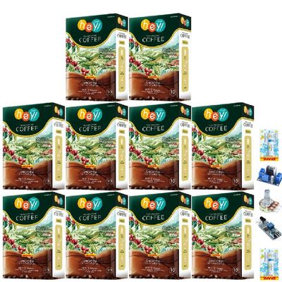 10 Sachets/Box(150g) Fruit Snack Much Mellow Good Shape Hey Well Coffee Instant Delicious Intense Natural Extracts Set 10 C156 By Thaigiftshop [Get Free Tomato Facial Mask]