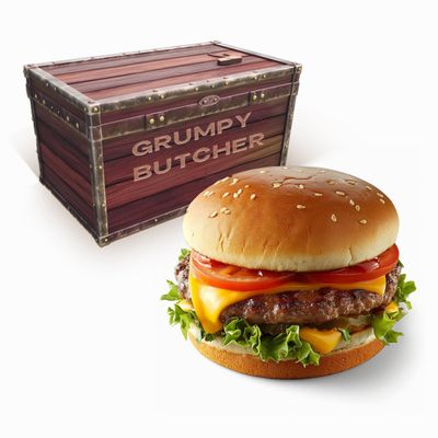 Grumpy Butcher Wagyu Hamburger Patties, 8 Jumbo 1/2-lb, 4 lb total