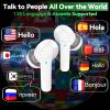 MoLingvora Translating Earbuds Realtime - Instant Translator Two Way, White view 2