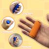 2Pcs Little Ouchies Fidget Spiky Keychain for Adults - 3D Printed Sensory Stress Relief Toy for Anxiety, Focus & Pain Stimulation, Portable ADHD Autism Fidget Toys (Green & Yellow) view 4