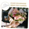 Baluue 100pcs Cellophane Wrap for Flowers Bouquet Wrapping Paper for Gifting and Presenting Bouquets Floral Packaging Film view 3