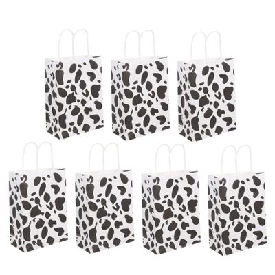 Ciieeo 12Pcs Cows Grain Pattern present Bags Candy Storage Pouches for Parties and Events Present Packaging Bags for Treats and Favors