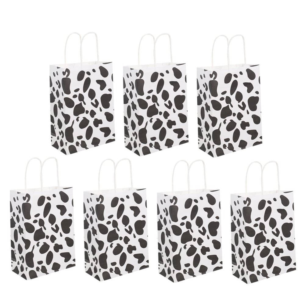 Ciieeo 12Pcs Cows Grain Pattern present Bags Candy Storage Pouches for Parties and Events Present Packaging Bags for Treats and Favors