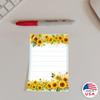 DAILY RITMO Sunflower Sticky to Do List Notepad | Cute Sunflower Lover Gifts for Women | Made in USA Stationery Pad 4x6 50 Notes | Christmas, Birthday Flower Gift for Teacher, Mom, Office view 2