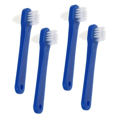 DEARMAMY 4Pcs Portable Brush Double Heads Toothbrushes for Travel Compact and Lightweight Design Safe Material Ergonomic Handle for Cleaning
