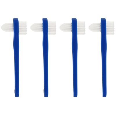 OATIPHO 4Pcs Portable Double Heads Toothbrushes Ergonomic Cleaning Brush for Easy Care Gentle Gums for Travel and Everyday Use