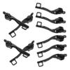 FOMIYES 5pairs Metal Double-Layer Zipper Pull Replacement for Luggage and Backpacks of Sturdy Explosion Zipper Sliders Secure Single Lock Hole Design for Outdoor Travel view 1