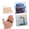FOMIYES 5pairs Metal Double-Layer Zipper Pull Replacement for Luggage and Backpacks of Sturdy Explosion Zipper Sliders Secure Single Lock Hole Design for Outdoor Travel view 3