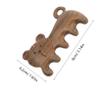 EXHUMKY Wooden Scalp Massage Comb Lovely Tiger Shaped Sandalwood Gua Brush for Scalp Relaxation and Portable Spa Tool for Home and Travel Use view 2