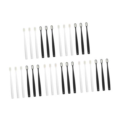 Beaupretty 30pcs Toothbrush Women and Gentle Cleaning for Gums Ergonomic Design for Daily Use and Travel