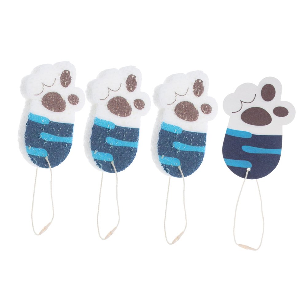 Healifty 4pcs Cute Dish Sponges Highly Absorbent Kitchen Scrubbers for Dishes Non-Scratch Compressed Sponge for Household Cleaning Tasks Adorable Design for Fun Chores