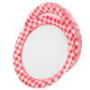 Alipis 20Pcs Red Paper Plates Set Disposable Tableware with Classic Plaid Design for Birthday Parties Tea Gatherings Outdoor Picnics and Festive Celebrations view 1