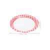Alipis 20Pcs Red Paper Plates Set Disposable Tableware with Classic Plaid Design for Birthday Parties Tea Gatherings Outdoor Picnics and Festive Celebrations view 2