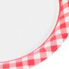 Alipis 20Pcs Red Paper Plates Set Disposable Tableware with Classic Plaid Design for Birthday Parties Tea Gatherings Outdoor Picnics and Festive Celebrations view 3
