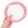 Alipis 20Pcs Red Paper Plates Set Disposable Tableware with Classic Plaid Design for Birthday Parties Tea Gatherings Outdoor Picnics and Festive Celebrations view 4